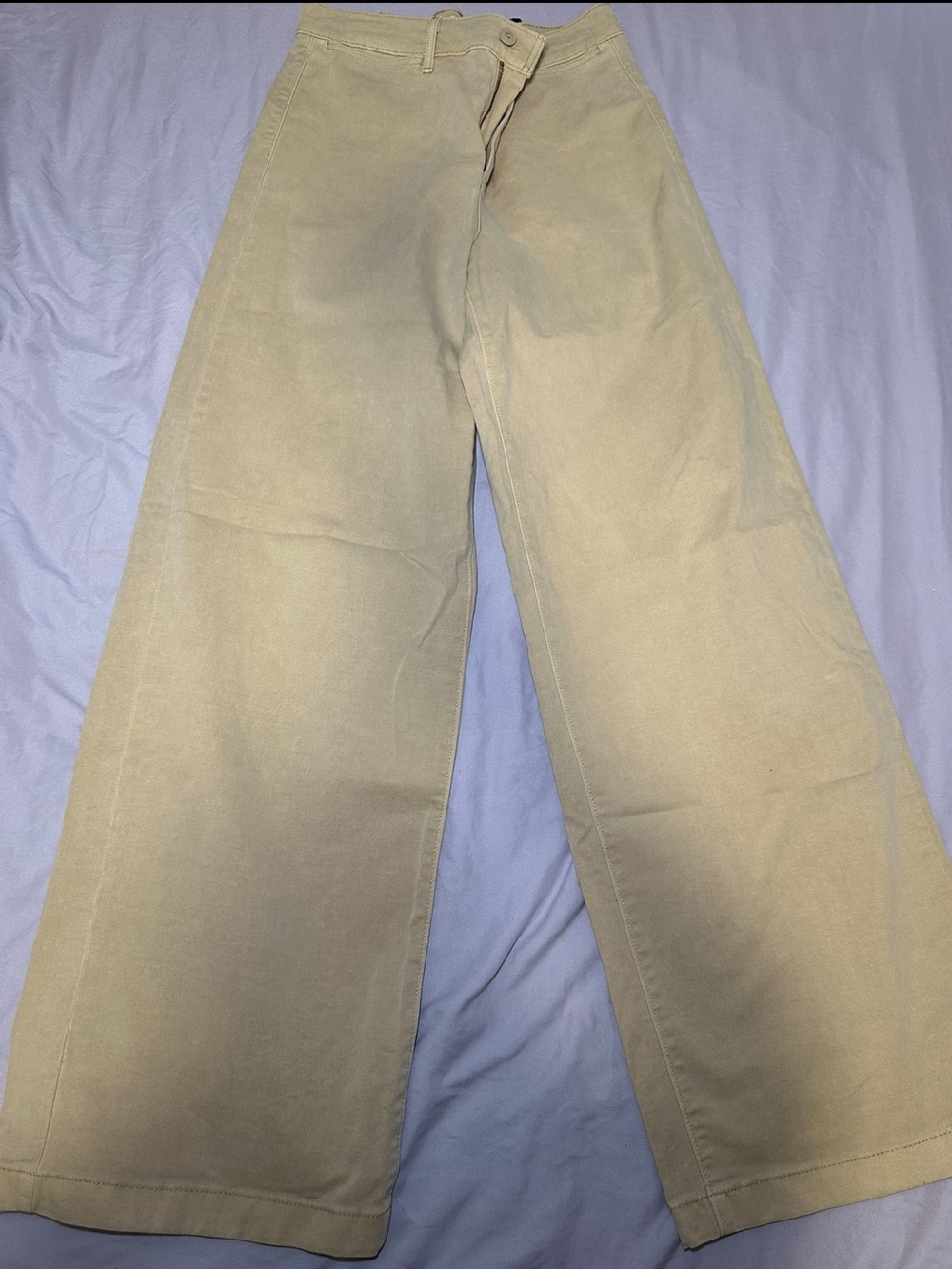 Levi’s Premium Vintage Chino High Rise Wide Leg Trouser Pants Khaki Tan